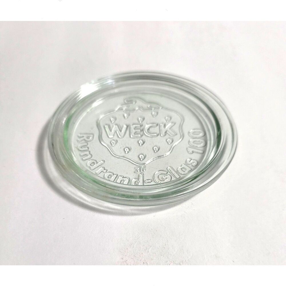 Lid for Weck 100 Strawberry Glass Jar green tint LID ONLY